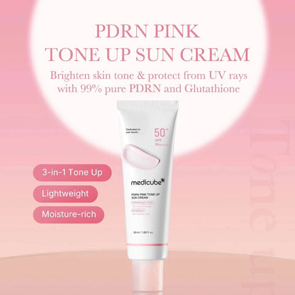 Medicube PDRN Pink Tone Up Sun Cream 50ml-Wonder Skin
