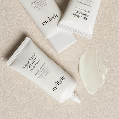 Melixir Vegan Airfit Sunscreen SPF50+ PA++++ 50ml-Wonder Skin