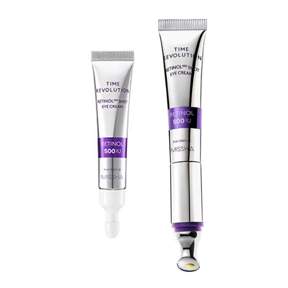 Missha Time Revolution 500 Shot Galvanic Eye Cream Duo Set (15ml+15ml Refill)-Wonder Skin
