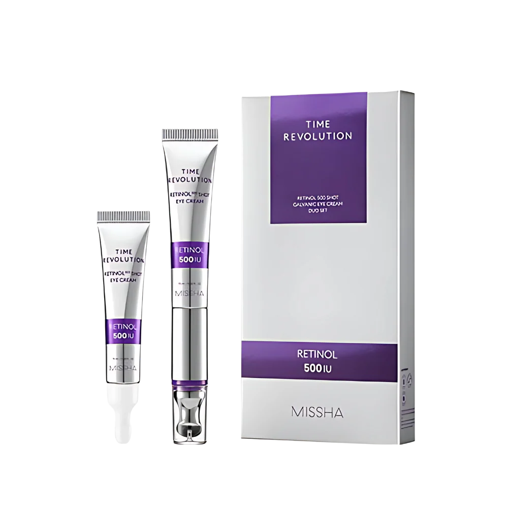 Missha Time Revolution 500 Shot Galvanic Eye Cream Duo Set (15ml+15ml Refill)-Wonder Skin