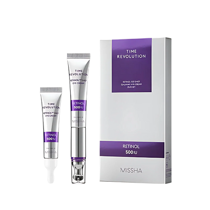 Missha Time Revolution 500 Shot Galvanic Eye Cream Duo Set (15ml+15ml Refill)-Wonder Skin