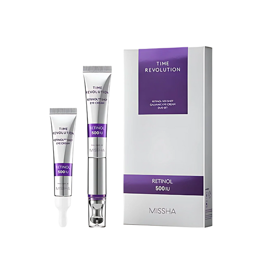 Missha Time Revolution 500 Shot Galvanic Eye Cream Duo Set (15ml+15ml Refill)-Wonder Skin