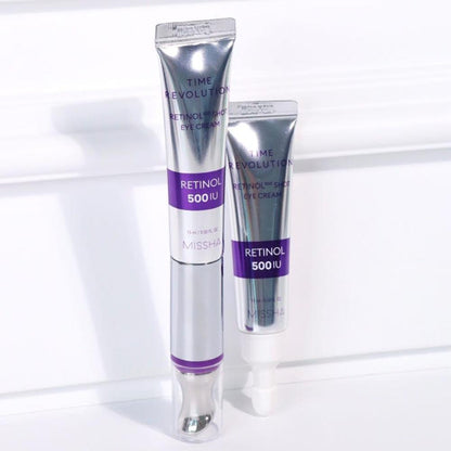 Missha Time Revolution 500 Shot Galvanic Eye Cream Duo Set (15ml+15ml Refill)-Wonder Skin