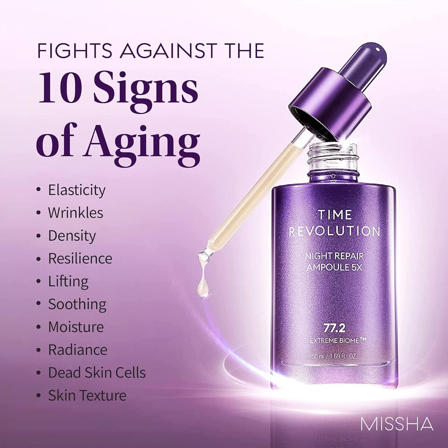 Missha Time Revolution 5X Serum 50ml: Ferment + Nacht | Wonder Skin
