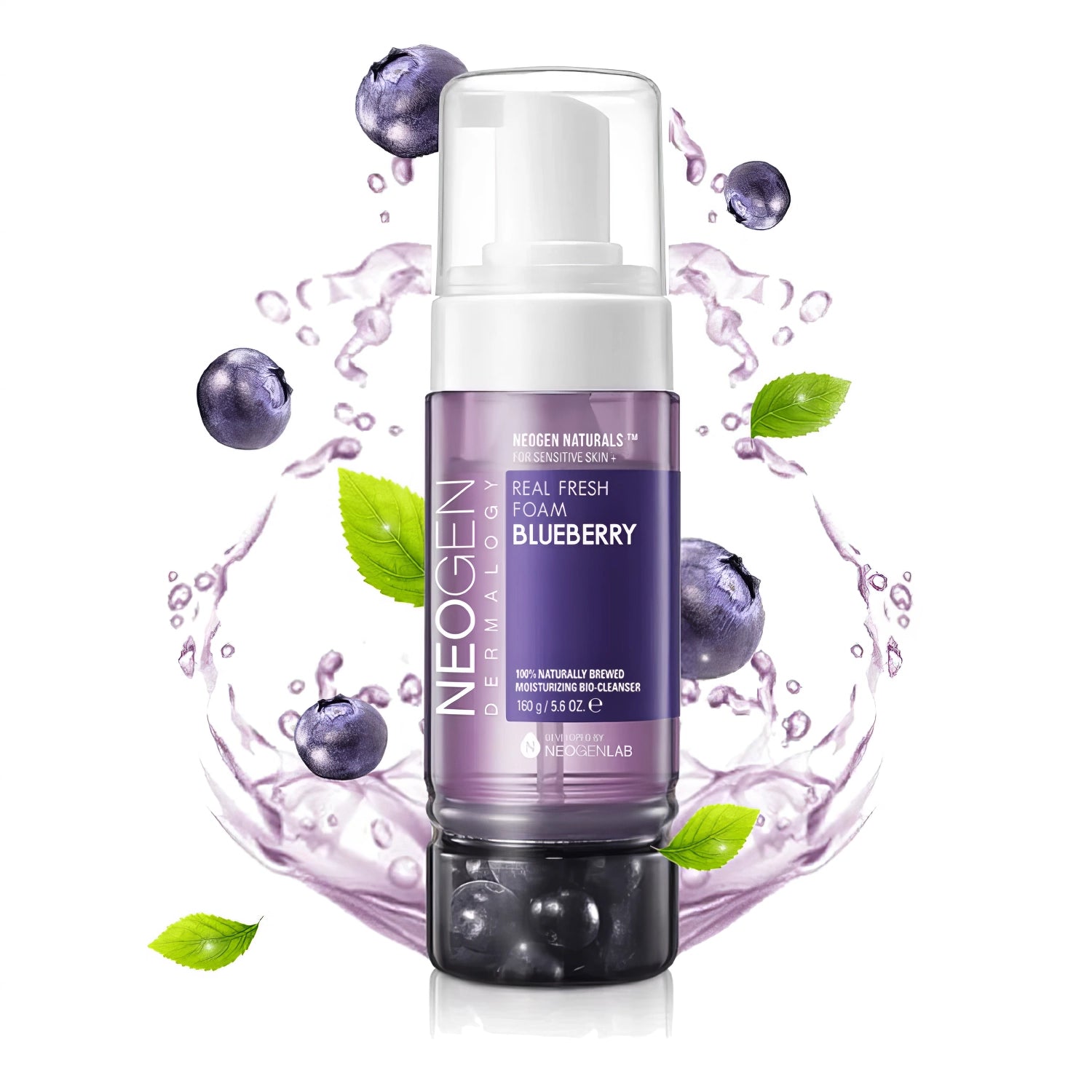 Neogen Dermalogy Real Fresh Foam Blueberry 160ml-Wonder Skin