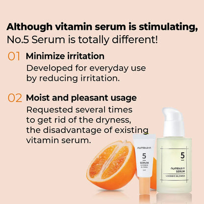 Numbuzin No.5 Goodbye Blemish Serum 50ml-Wonder Skin