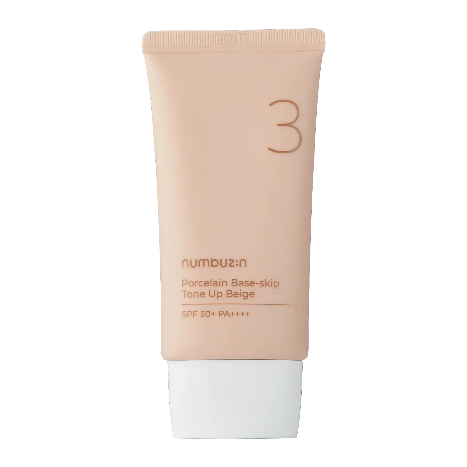 Numbuzin No.3 Porcelain Base-skip Tone Up Beige SPF50+ PA++++ 50ml-Wonder Skin