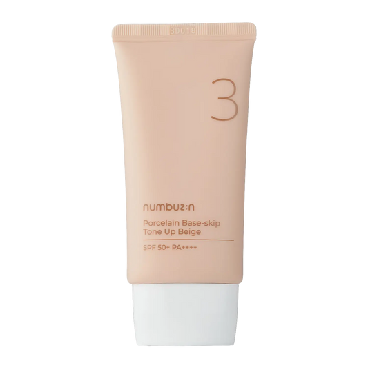Numbuzin No.3 Porcelain Base-skip Tone Up Beige SPF50+ PA++++ 50ml-Wonder Skin