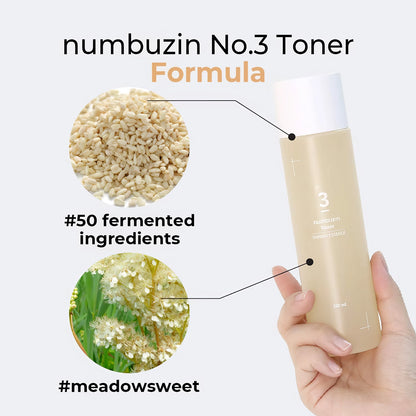 Numbuzin No.3 Super Glowing Essence Toner 200ml-Wonder Skin