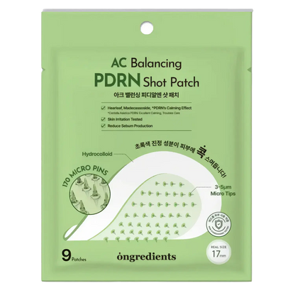 Ongredients AC Balancing PDRN Shot Patch 9St-Wonder Skin