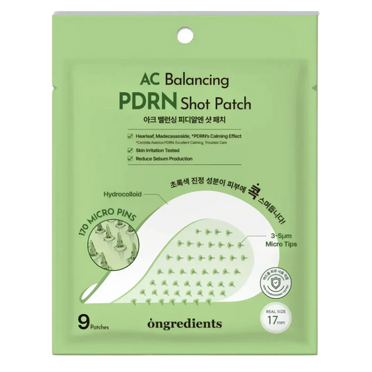 Ongredients AC Balancing PDRN Shot Patch 9St-Wonder Skin