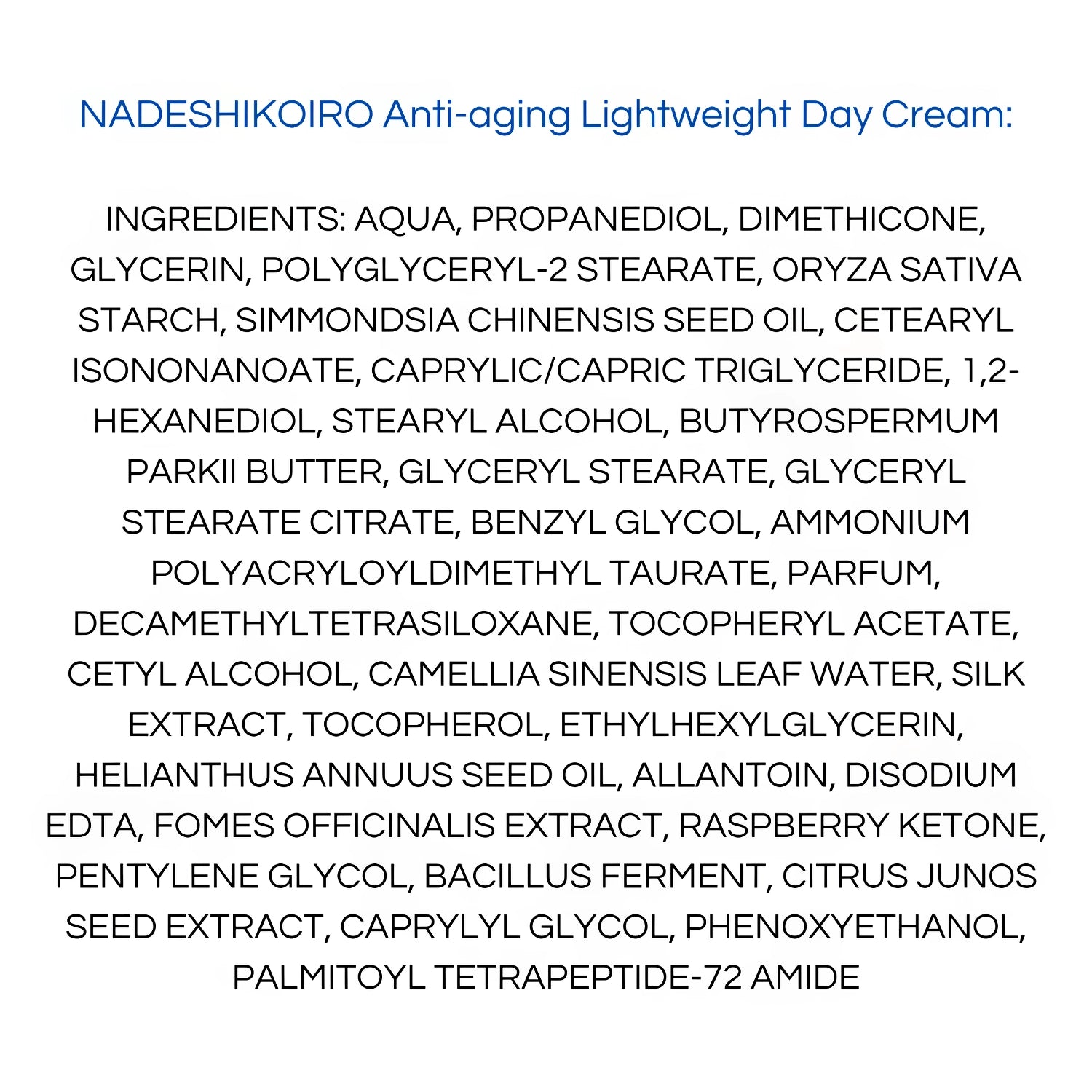 Onshindo Osaka Nadeshikoiro – Lightweight Face Day Cream (Oily Skin) 50ml-Wonder Skin