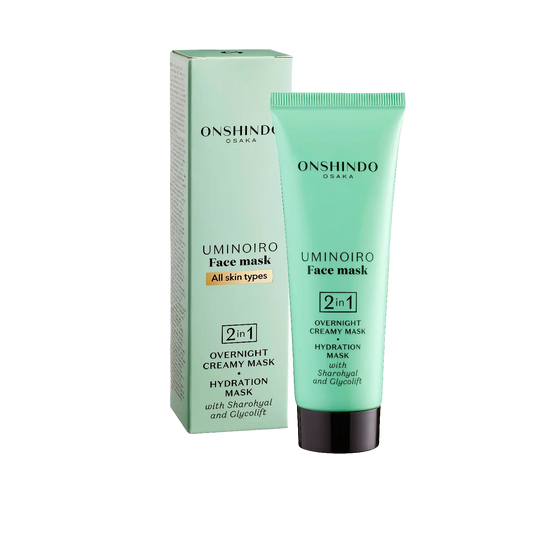 Onshindo Osaka Uminoiro overnight creamy/hydration face mask (all skin types) 75ml-Wonder Skin