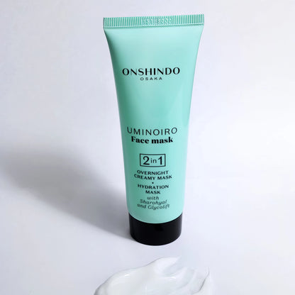 Onshindo Osaka Uminoiro overnight creamy/hydration face mask (all skin types) 75ml-Wonder Skin