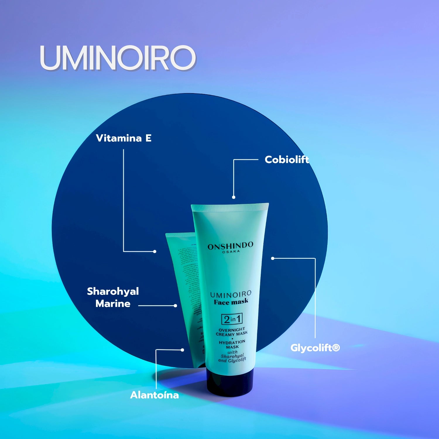 Onshindo Osaka Uminoiro overnight creamy/hydration face mask (all skin types) 75ml-Wonder Skin