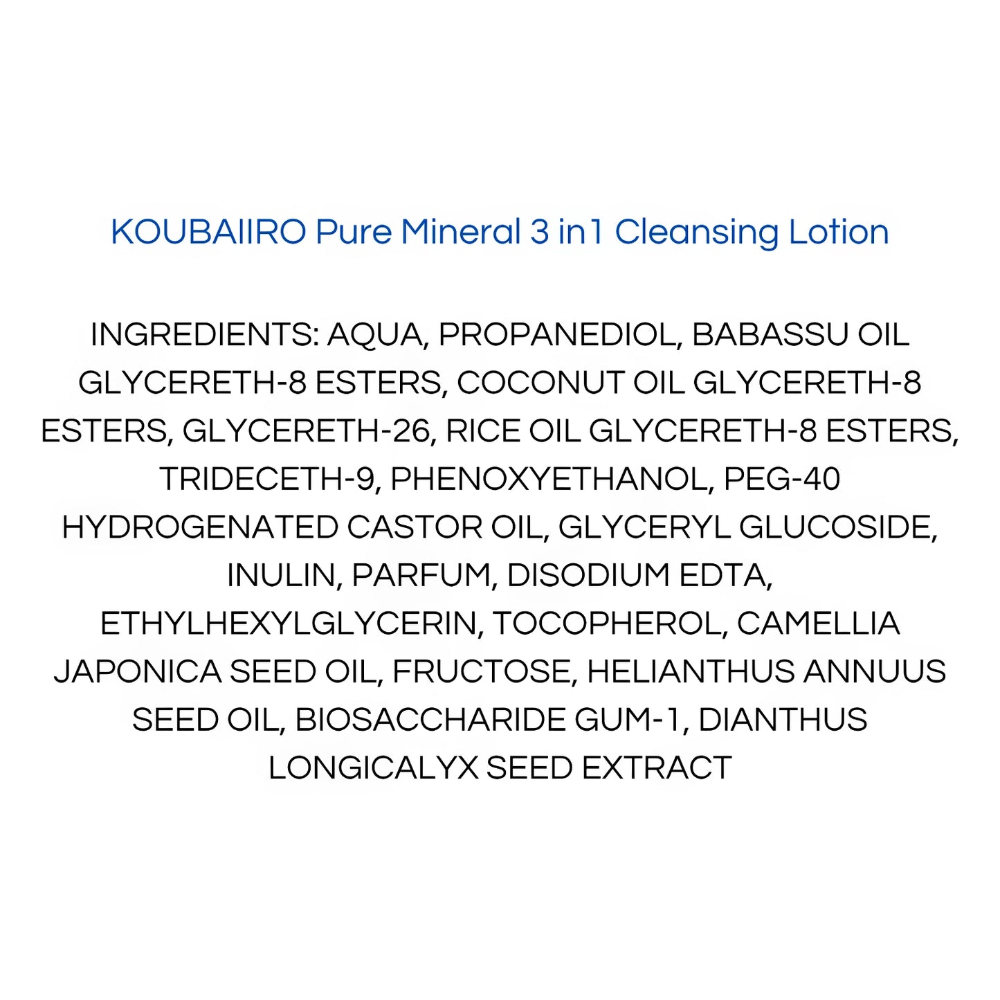 Onshondo Osaka Koubaiiro Pure mineral 3 in 1 cleansing lotion 250ml-Wonder Skin