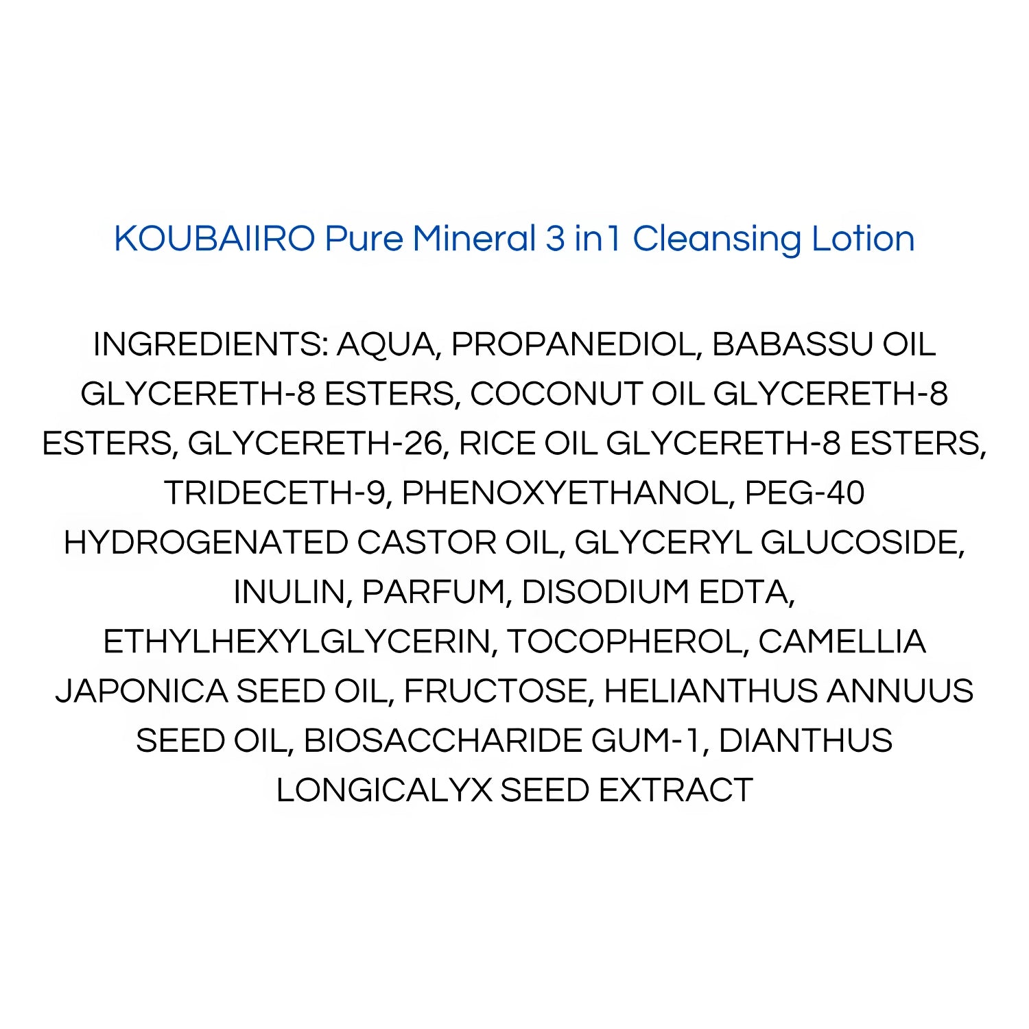 Onshondo Osaka Koubaiiro Pure mineral 3 in 1 cleansing lotion 250ml-Wonder Skin