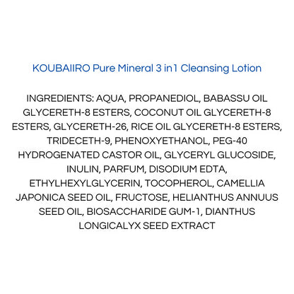 Onshondo Osaka Koubaiiro Pure mineral 3 in 1 cleansing lotion 250ml-Wonder Skin
