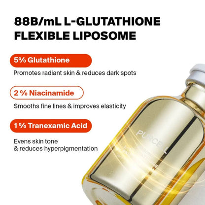Purcell 88B/mL L Glutathione Flexible Liposome Brightening Facial Serum 30ml-Wonder Skin