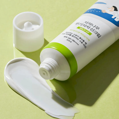 Round Lab Birch Juice Moisturizing Mild Up Sunscreen SPF50+ PA++++ 50ml-Wonder Skin