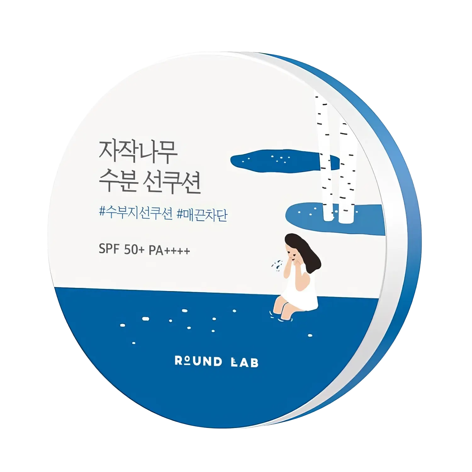 Round Lab Birch Juice Moisutrizing Sun Cushion SPF 50+ PA++++, 15g-Wonder Skin