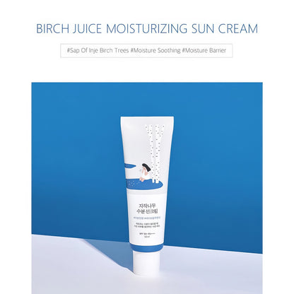 Round Lab Birch Juice Sun Cream SPF50+ PA++++ 50ml-Wonder Skin