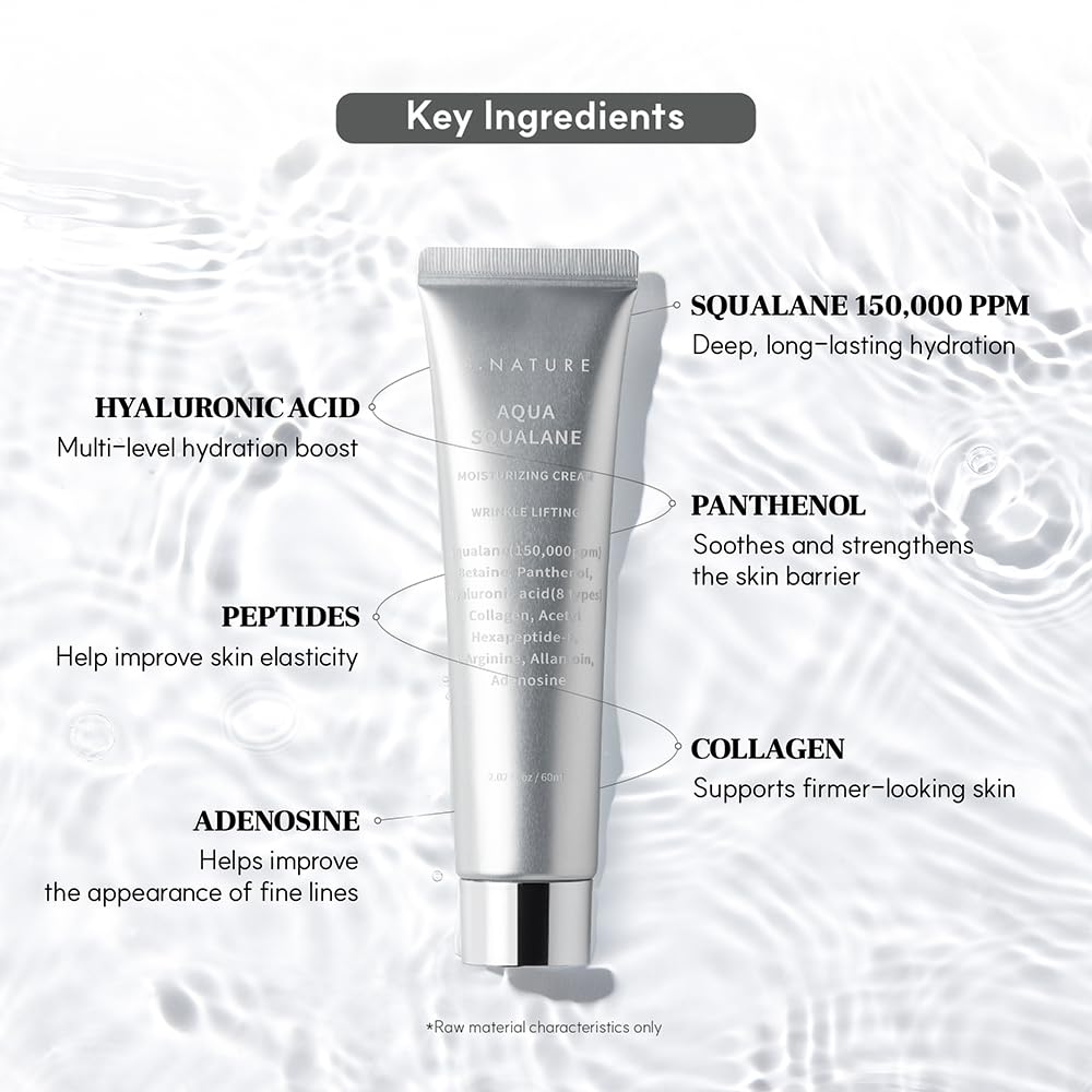 S.Nature Aqua Squalane Moisturizing Creme 60ml-Wonder Skin