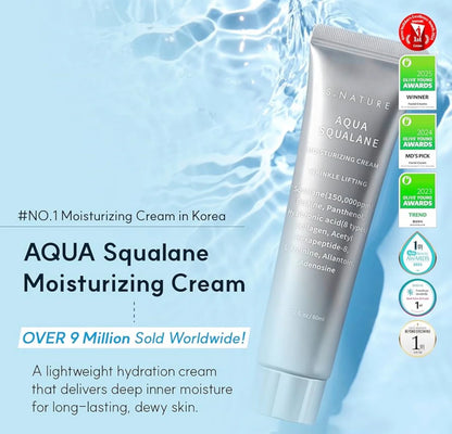 S.Nature Aqua Squalane Moisturizing Creme 60ml-Wonder Skin