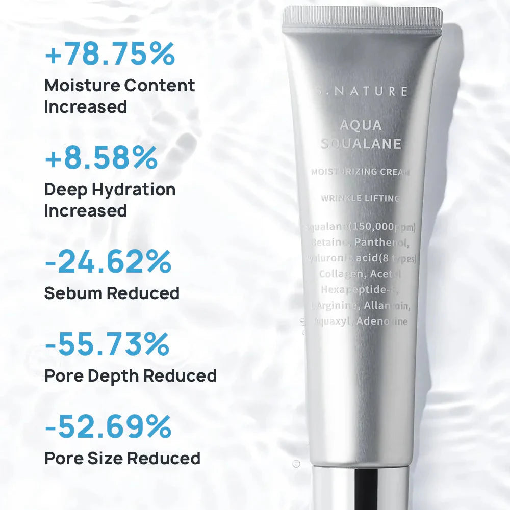 S.Nature Aqua Squalane Moisturizing Creme 60ml-Wonder Skin