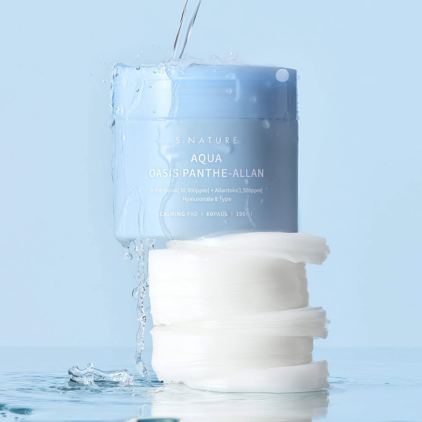 S.Nature Aqua Oasis Panthe-Allan Calming Pad 60St./190ml-Wonder Skin