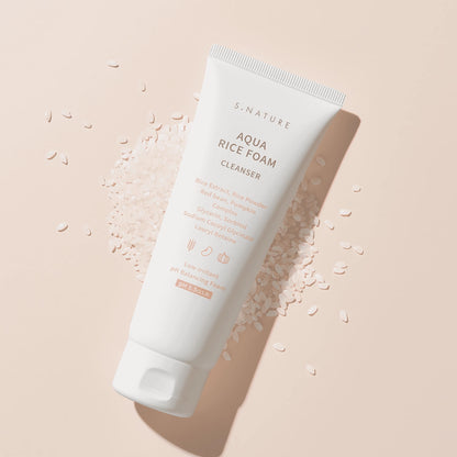 S.Nature Aqua Rice Foam Cleanser 80ml-Wonder Skin
