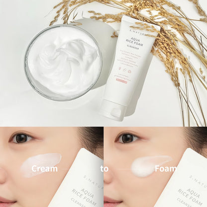S.Nature Aqua Rice Foam Cleanser 80ml-Wonder Skin