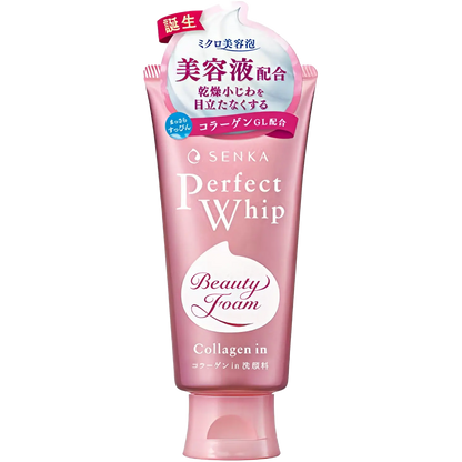 Shiseido Senka Perfect Whip Face Wash Collagen In 120g-Wonder Skin