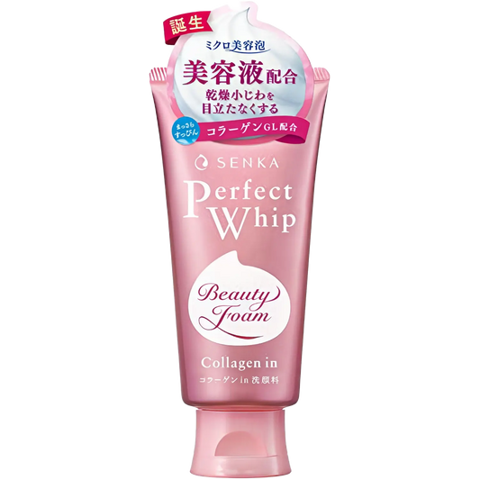 Shiseido Senka Perfect Whip Face Wash Collagen In 120g-Wonder Skin
