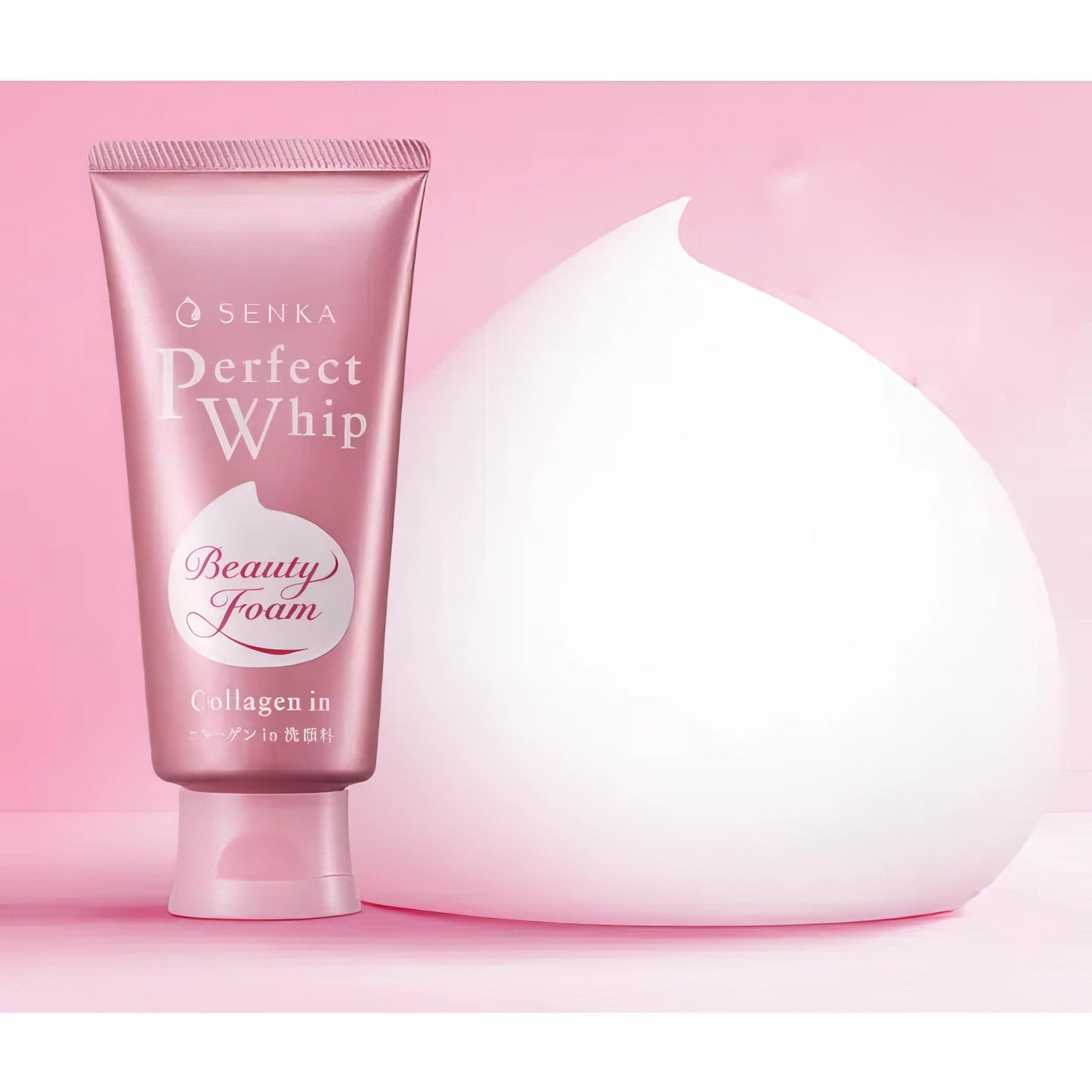 Shiseido Senka Perfect Whip Face Wash Collagen In 120g-Wonder Skin