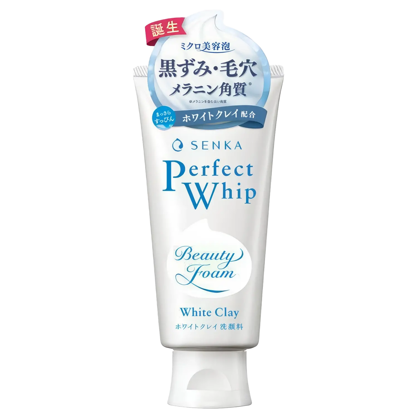 Shiseido Senka Perfect Whip White Clay Face Wash 120g-Wonder Skin