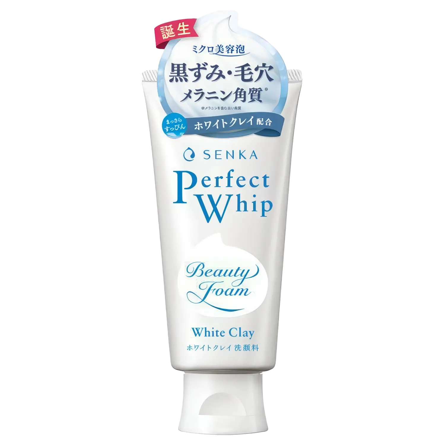 Shiseido Senka Perfect Whip White Clay Face Wash 120g-Wonder Skin