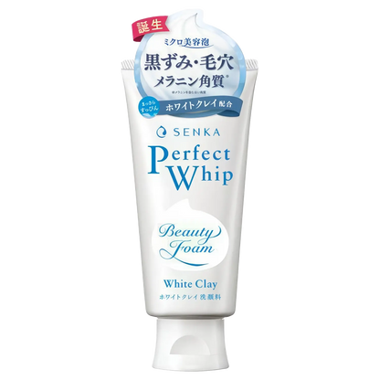Shiseido Senka Perfect Whip White Clay Face Wash 120g-Wonder Skin
