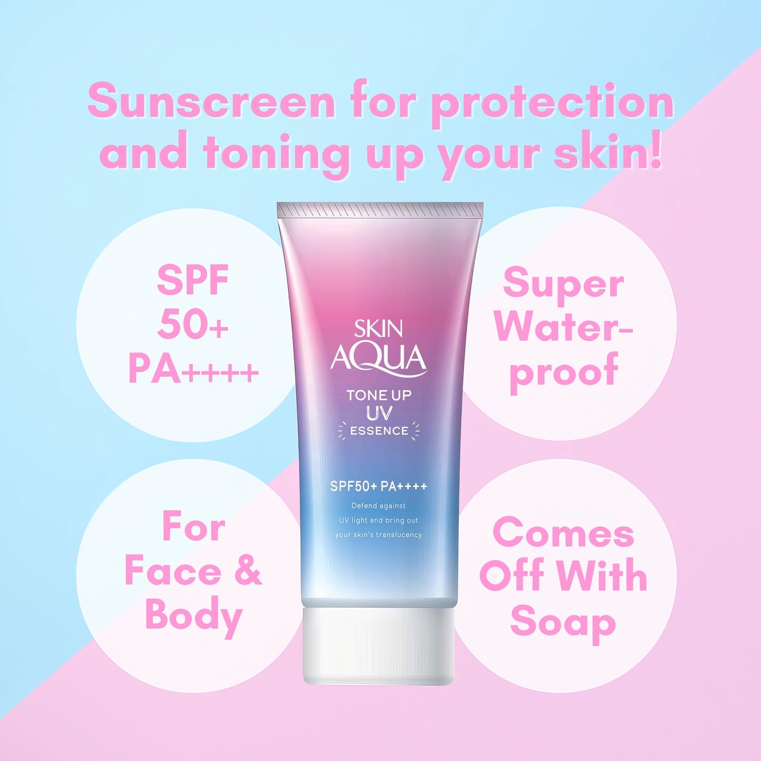 Skin Aqua ToneUp UV Essence SPF50+/PA++++ 80g-Wonder Skin