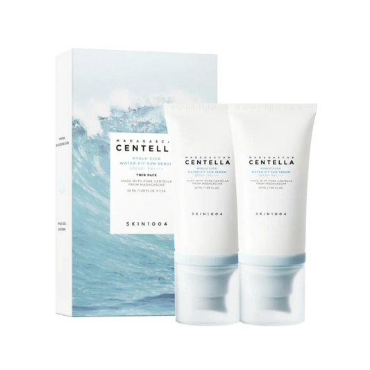 SKIN1004 Madagascar Centella Hyalu-Cica Water-Fit Sun Serum SPF50+ PA++++ 2x50ml-Wonder Skin