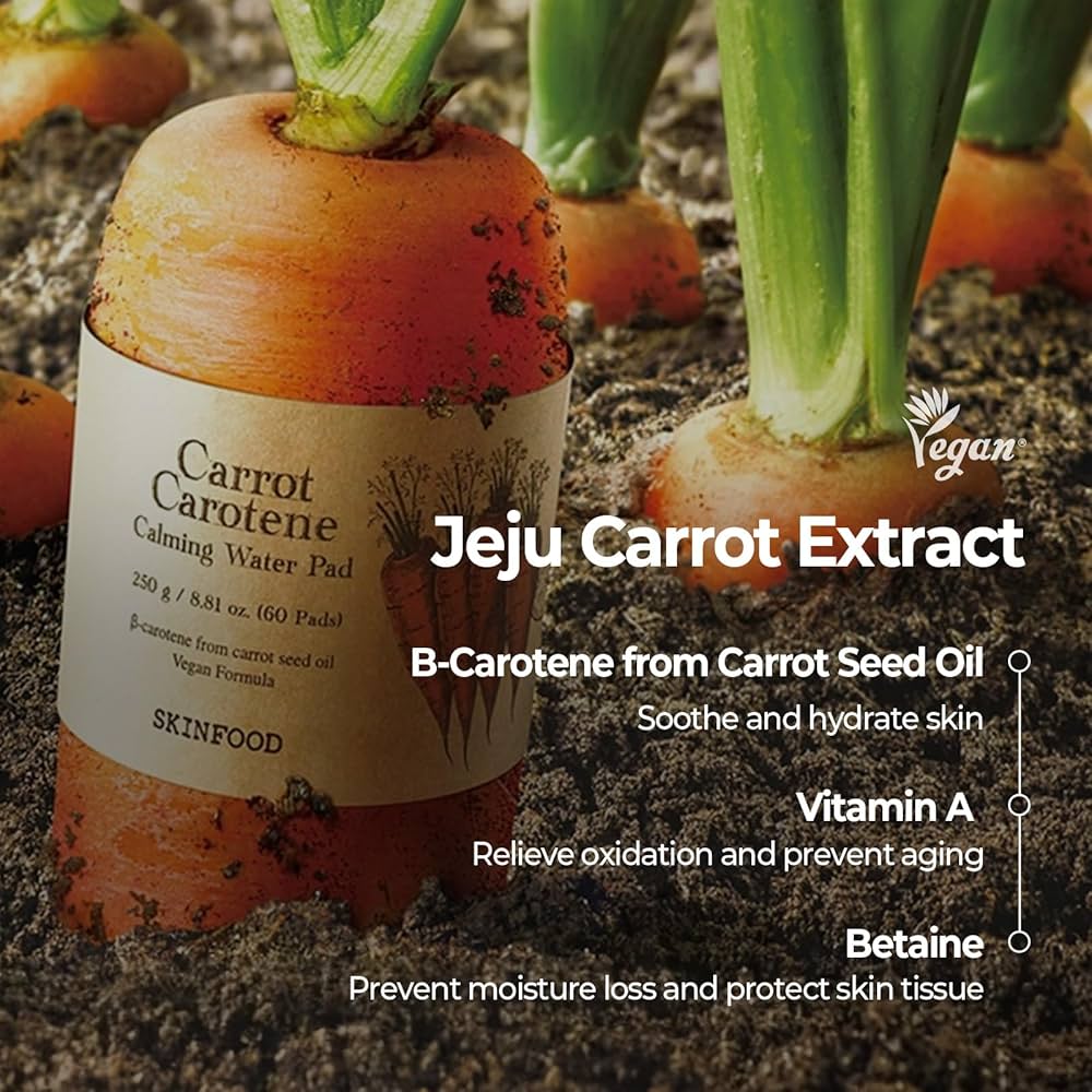 Skinfood Carrot Carotene Calming Water Pad 60St./250g-Wonder Skin