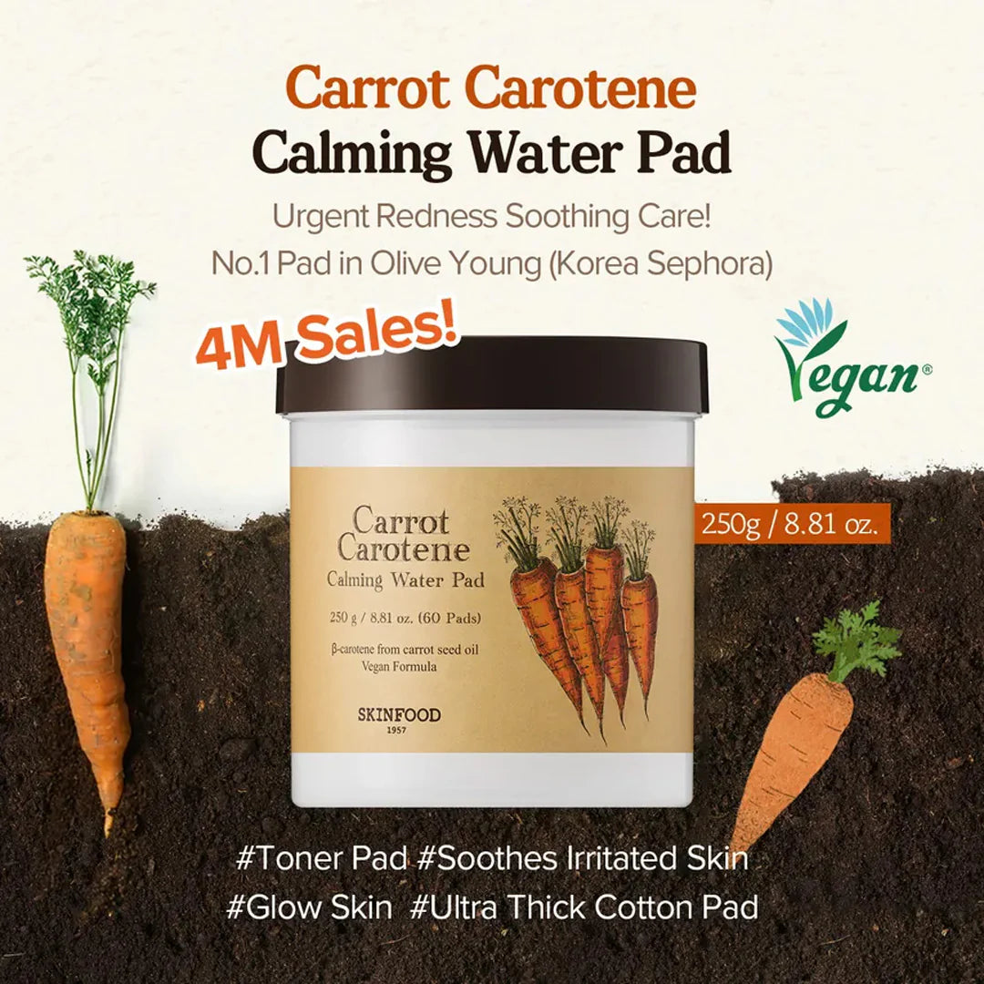 Skinfood Carrot Carotene Calming Water Pad 60St./250g-Wonder Skin