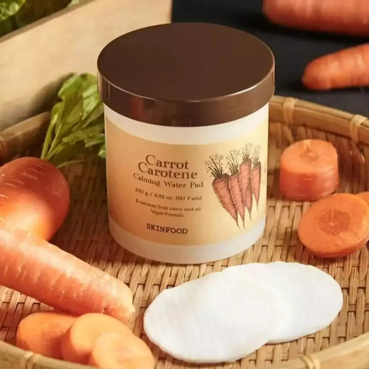 Skinfood Carrot Carotene Calming Water Pad 250g-Wonder Skin