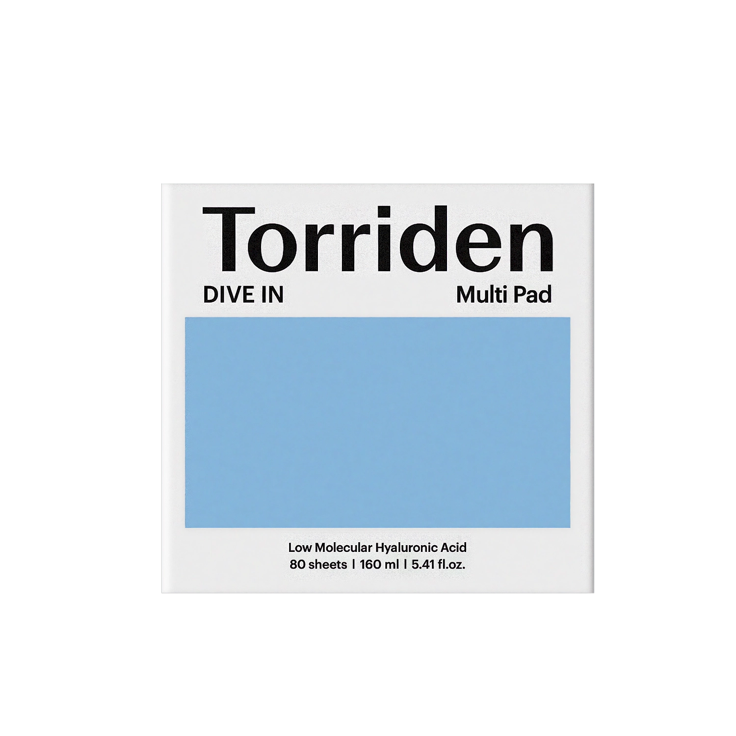 Torriden DIVE-IN Low Molecular Hyaluronic Acid Multi Pad 80 sheets, 160ml-Wonder Skin