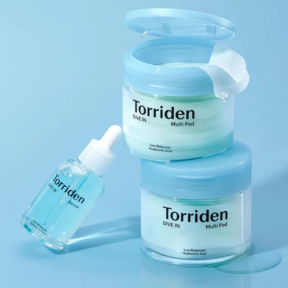 Torriden DIVE-IN Low Molecular Hyaluronic Acid Multi Pad 80 sheets, 160ml-Wonder Skin
