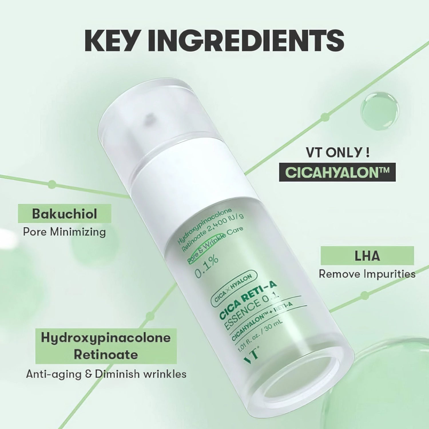 VT Cica Reti-A Essence 0.1% 30ml-Wonder Skin