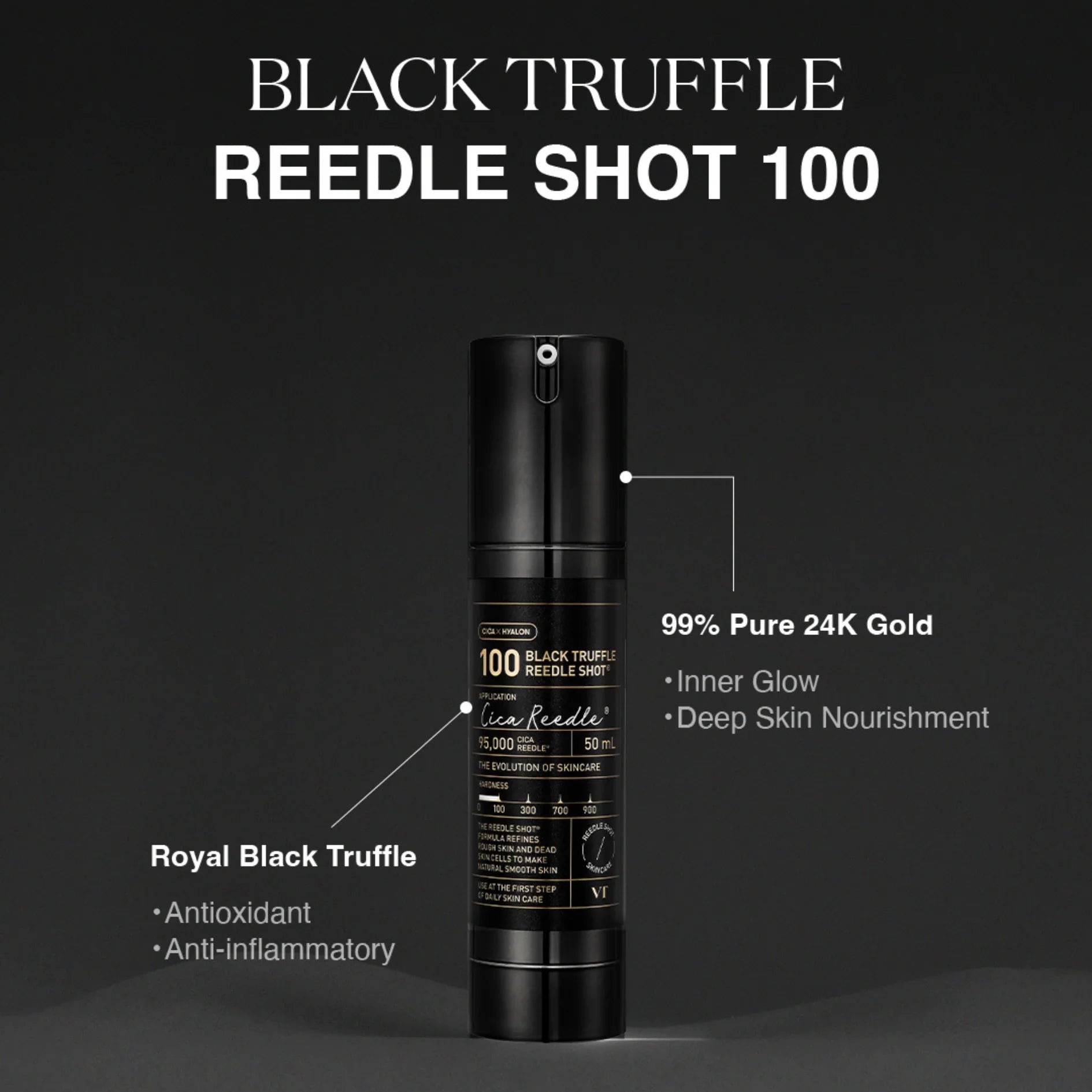 VT Cosmetics Black Truffle Reedle Shot 100 50ml-Wonder Skin