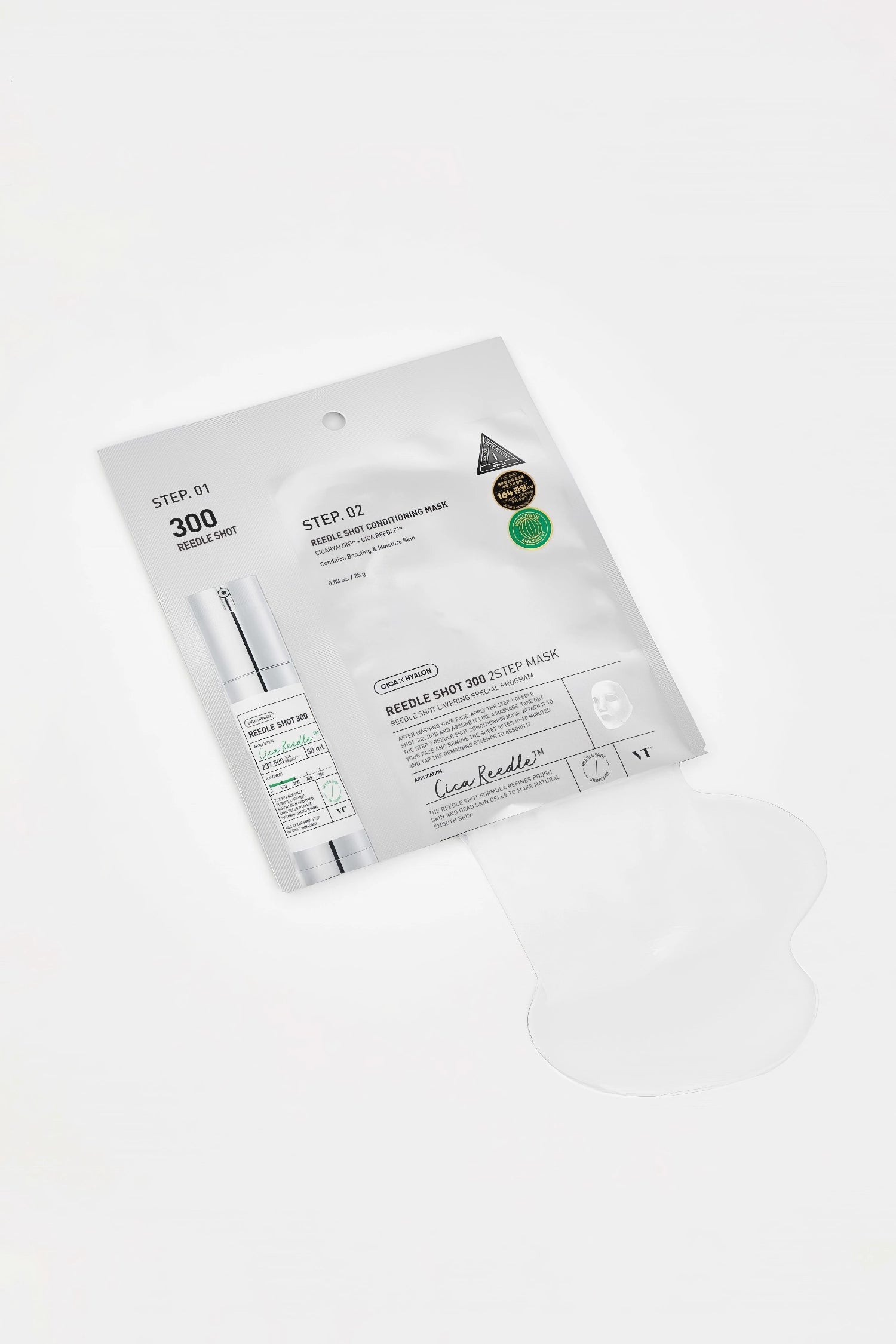 VT Reedle Shot 300 2 Step Mask 1.5g+25g-Wonder Skin