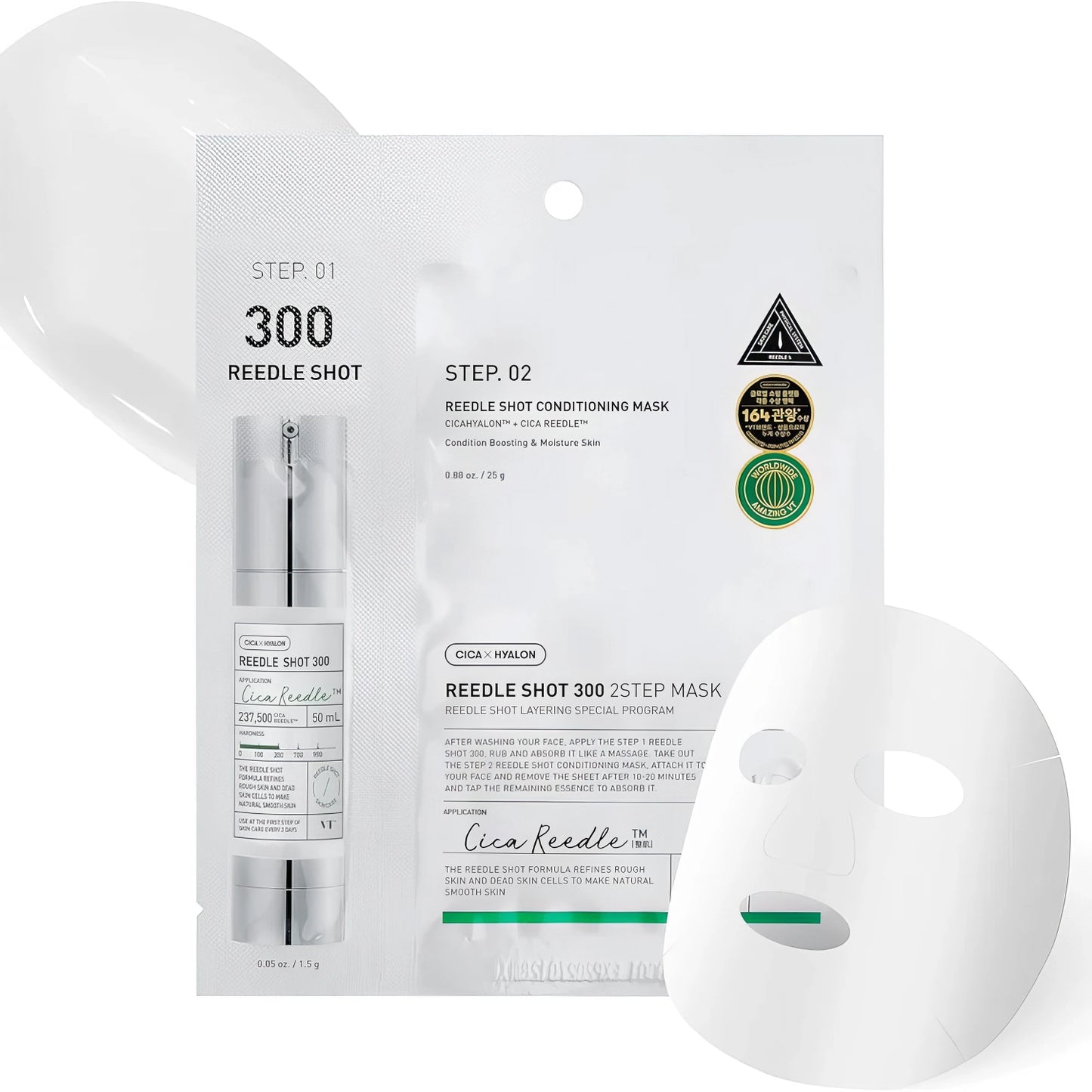 VT Reedle Shot 300 2 Step Mask 1.5g+25g-Wonder Skin