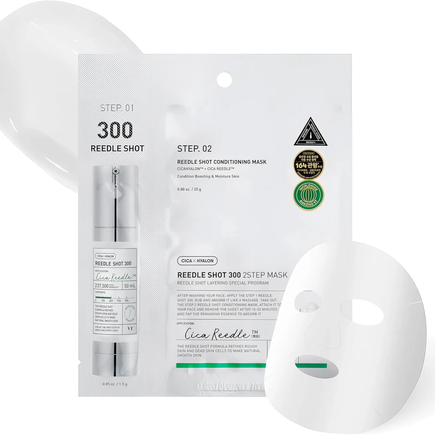VT Reedle Shot 300 2 Step Mask 1.5g+25g-Wonder Skin